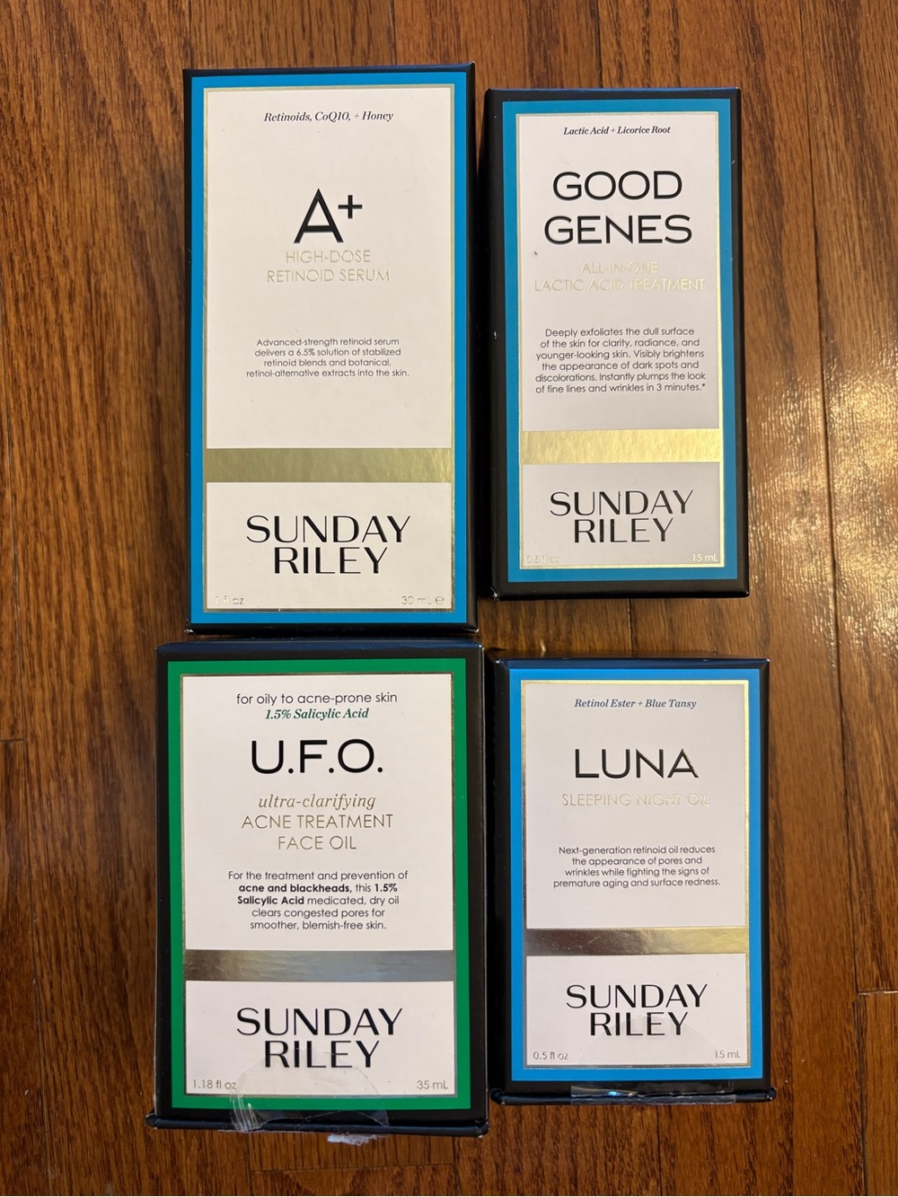 New, Open Boxes Sunday Riley Product Bundle